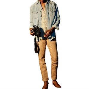 Imogene + Willie Denim Khaki Selvedge Barton Slim Jeans